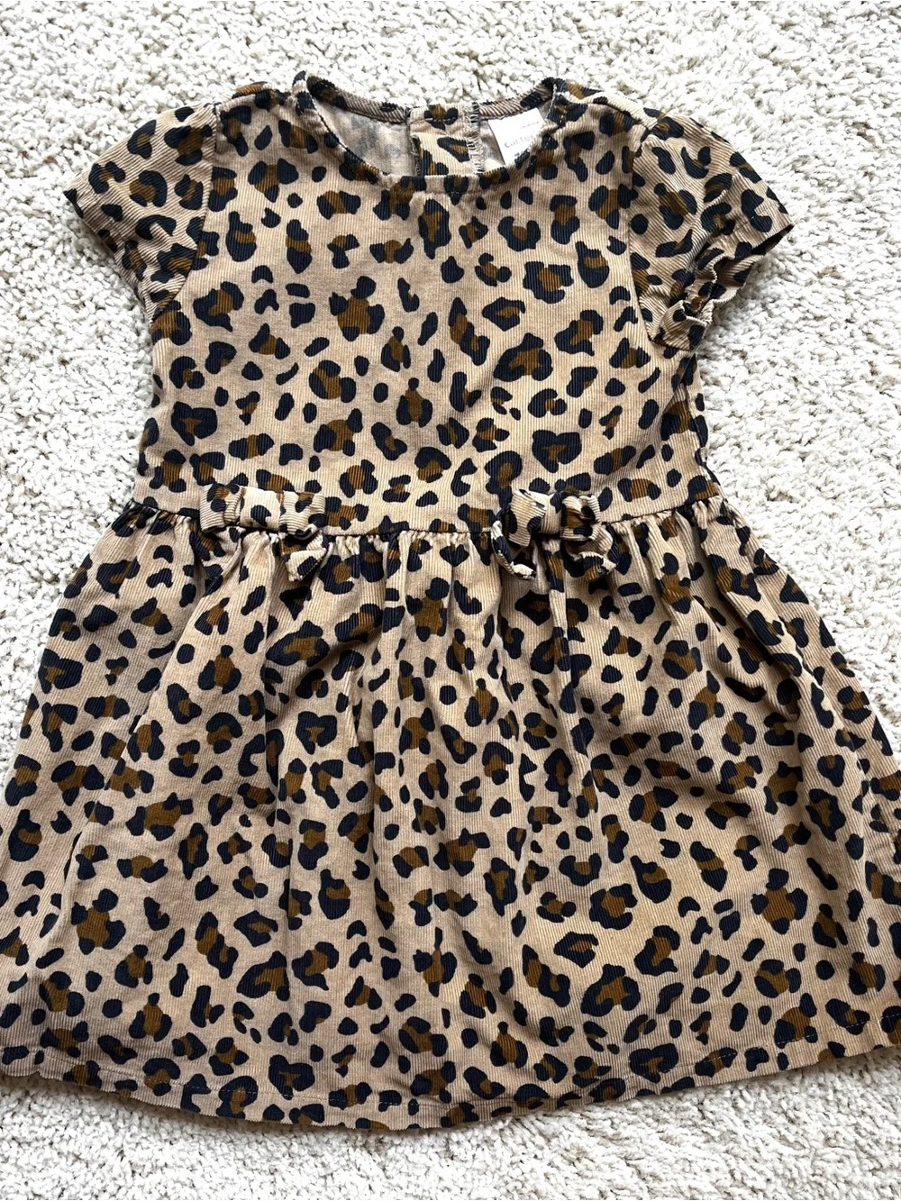 Toddler Girl 18M Clothing Bundle Carter’s Leopard Dress, Cat & Jack Jeans